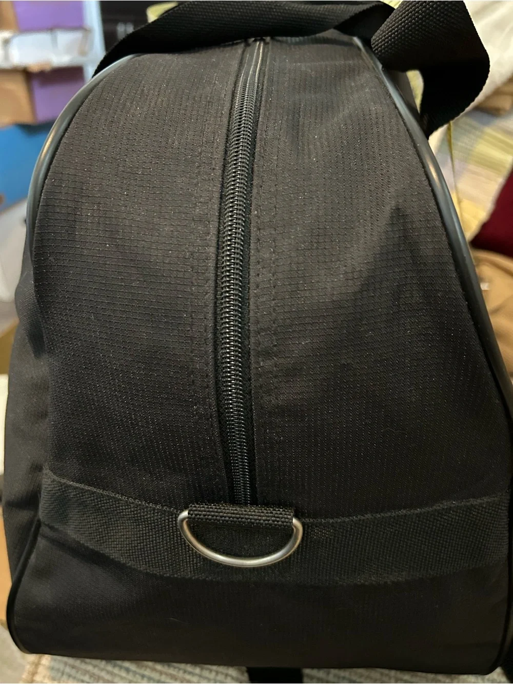 Calvin Klein Black Travel Duffel Bag with Shoulder Strap